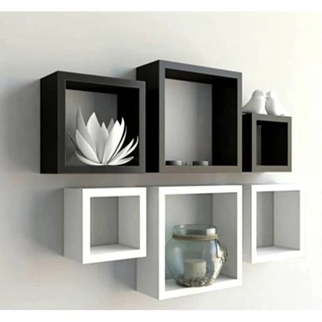 3 Étagères Murales en MDF