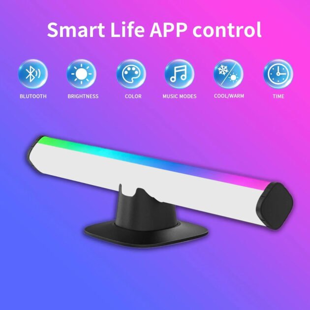 Barre LED RGB Intelligente Synchronisée avec la Musique – Ambiance Immersive