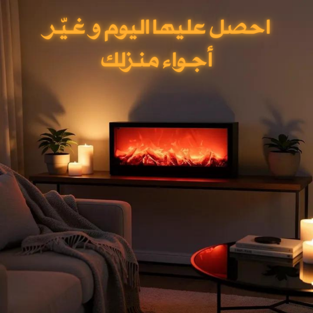 Cheminée LED Décorative Effet Flammes Réaliste – Ambiance Chaleureuse & Élégance