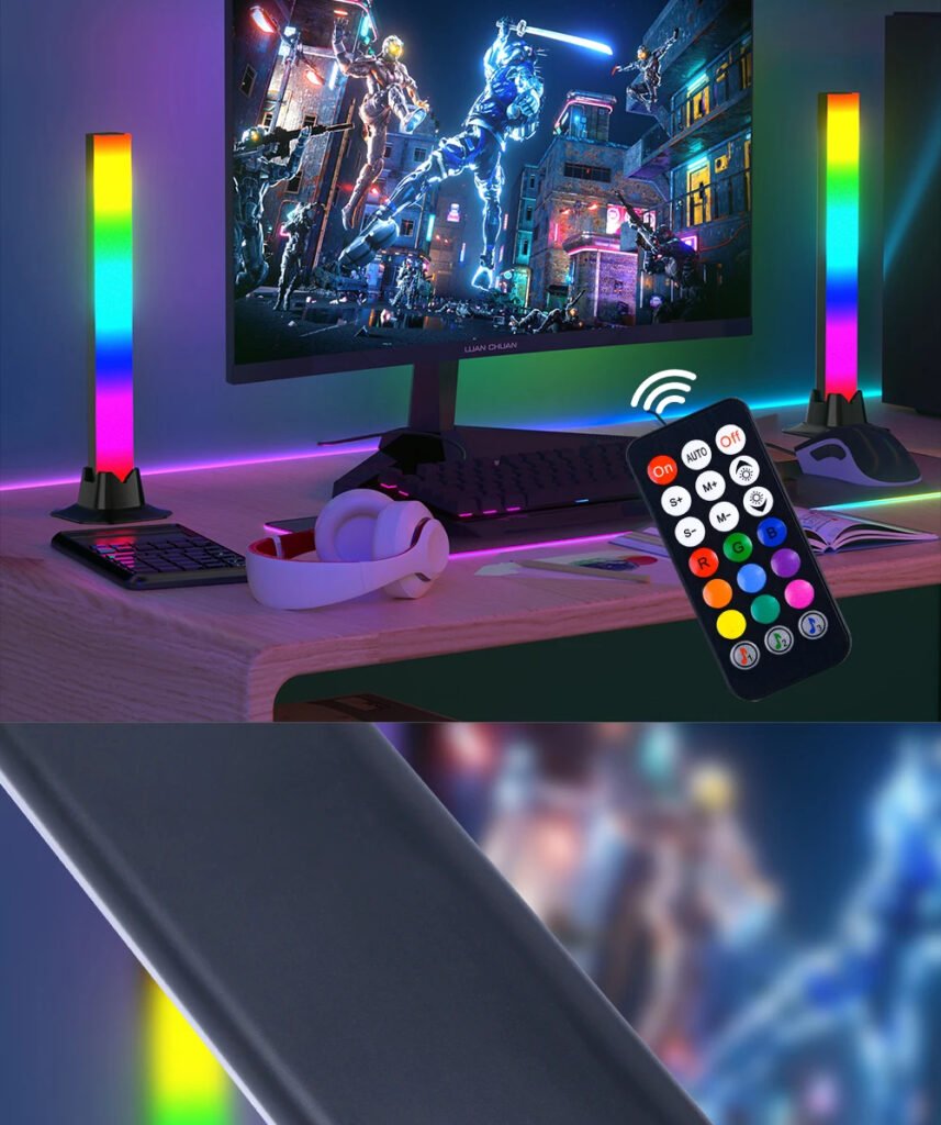 Barre LED RGB Intelligente Synchronisée avec la Musique – Ambiance Immersive