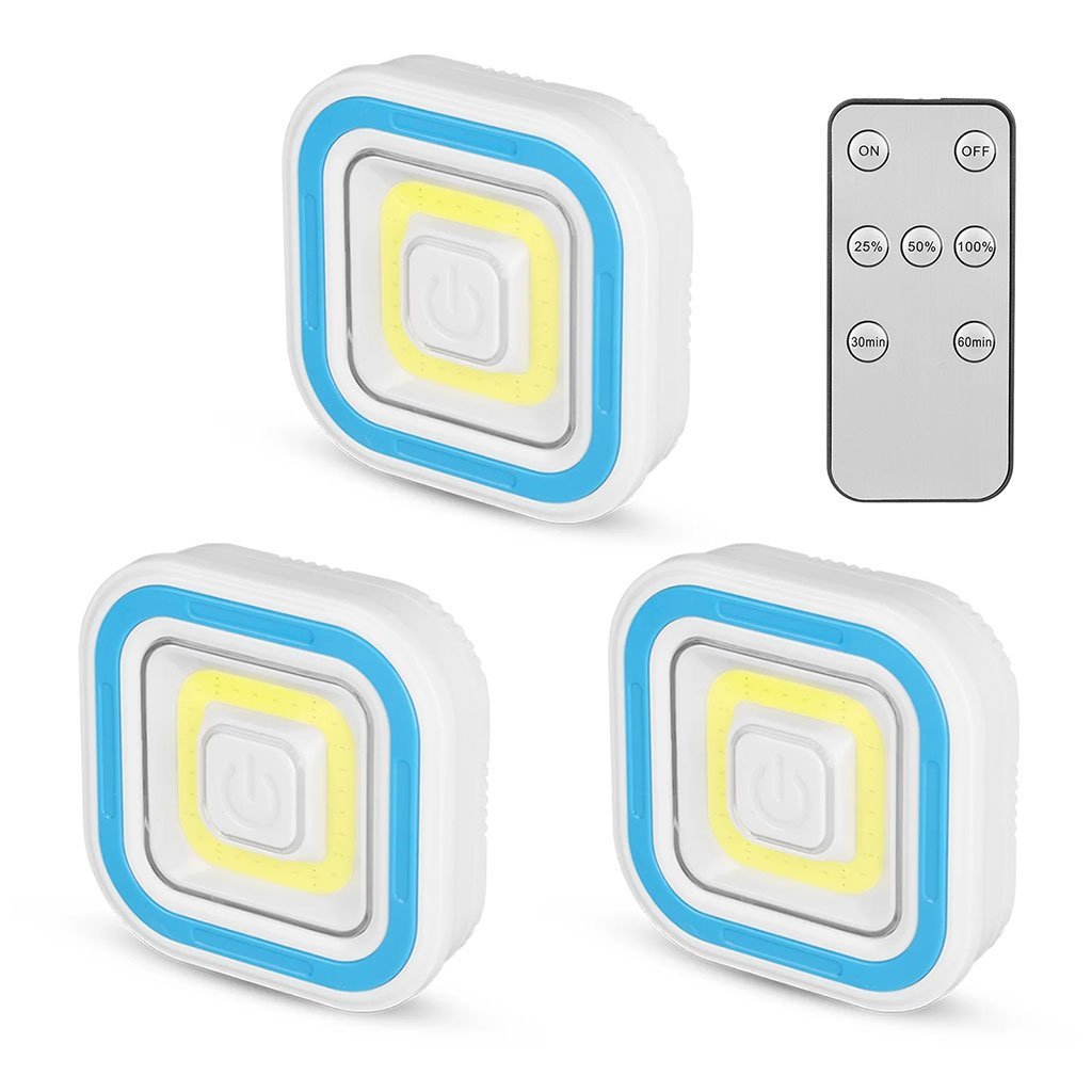 Pack de 3 Lumières LED COB avec Télécommande – 150 Lumens, Installation Facile - Image 5