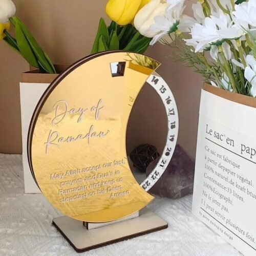 Calendrier Rotatif Ramadan - Grand Format, Effet Miroir - Image 2