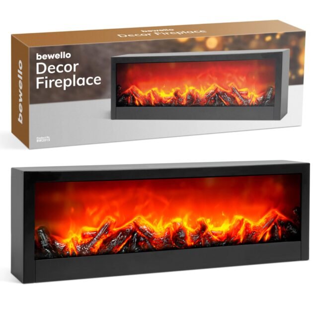 Cheminée LED Décorative Effet Flammes Réaliste – Ambiance Chaleureuse & Élégance