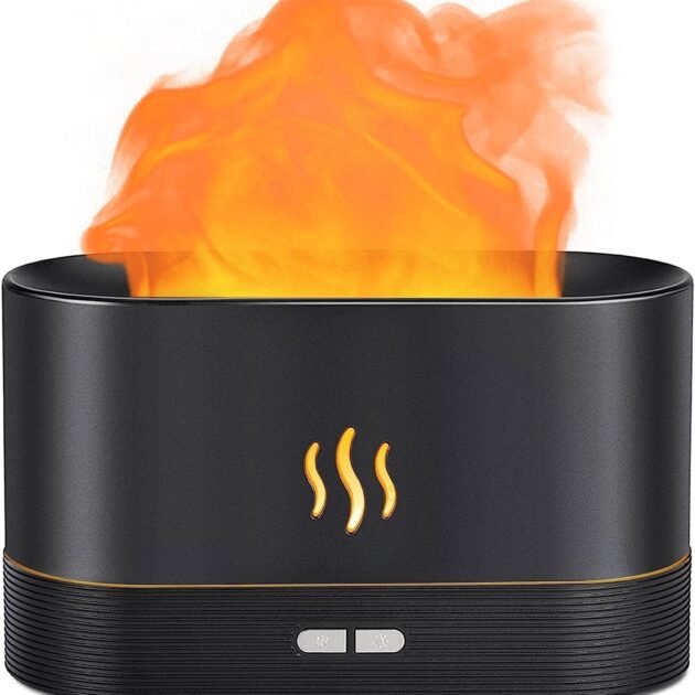 Diffuseur d’Arômes et d’Huiles Essentielles à Effet Flamme pour Aromathérapie
