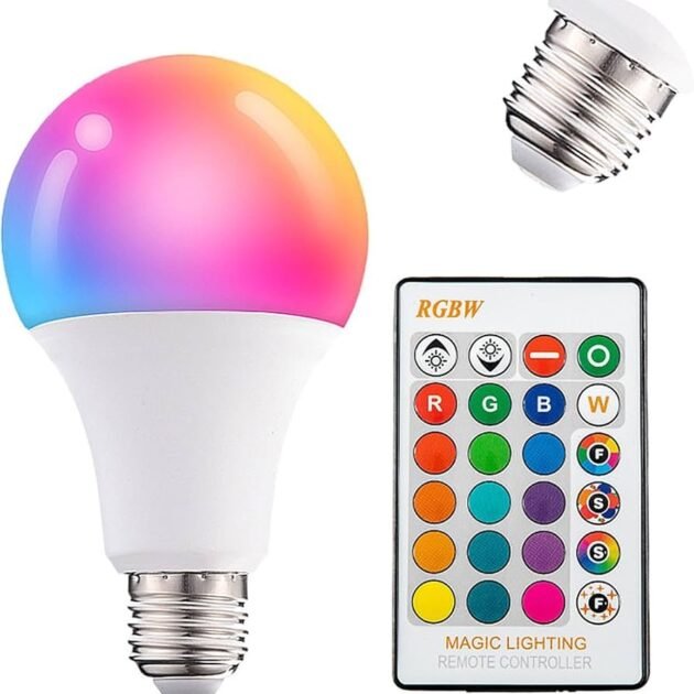 Ampoule Smart RGB à intensité variable 16 couleurs - économique et durable