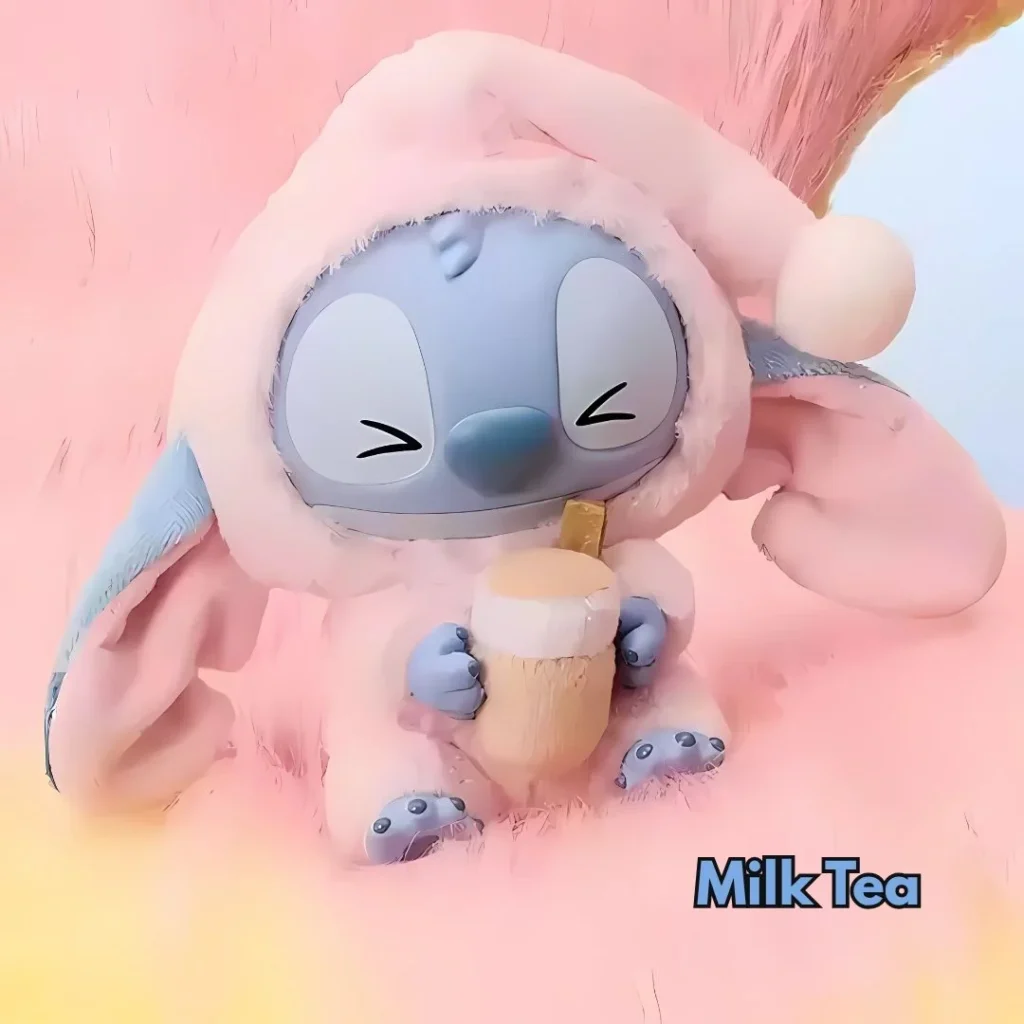 Médaille Surprise de Stitch Labubu – Blind Box Porte-Clé