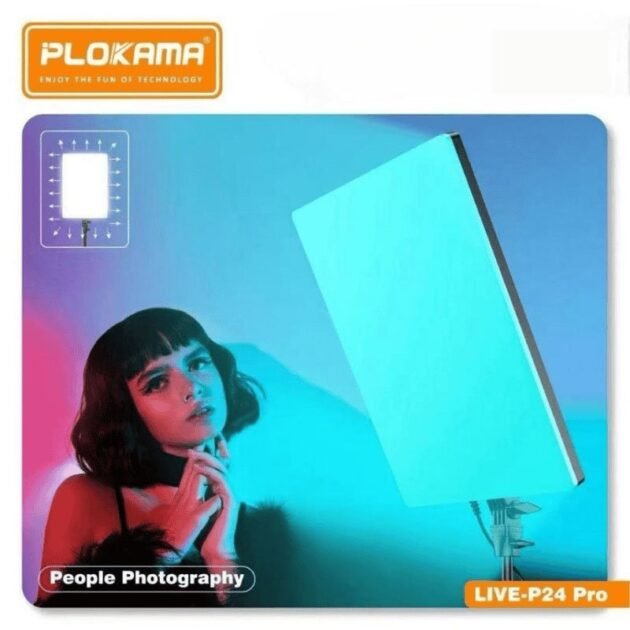 Panel & LED Fill Light 80W PLOKAMA LIVE-P24 Pro – Éclairage Professionnel Multicolore