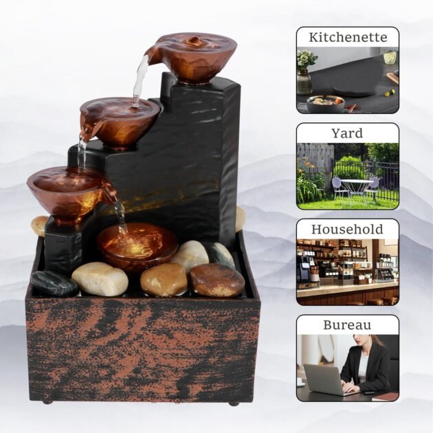 Fontaine d’Intérieur USB Compacte – Élégance Zen & Ambiance Relaxante