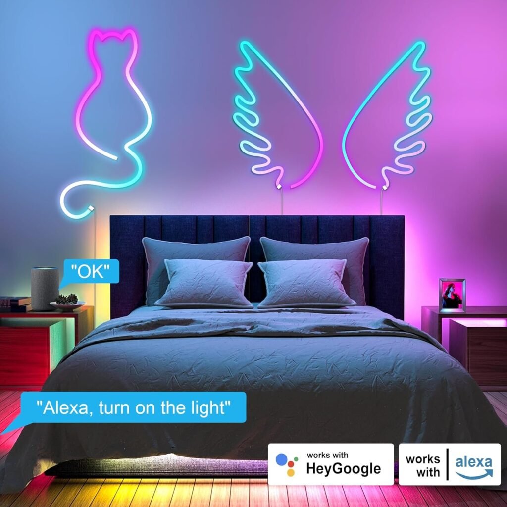 NEON RGB LED STRIP 5M + BLUETOOTH FLEXIBLE