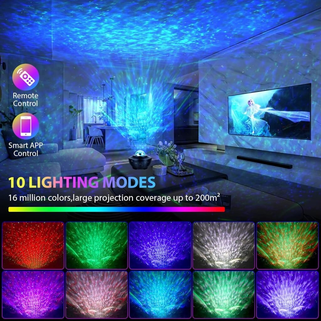 Projecteur Galaxie 3D Laser Bluetooth + haut-parleur USB