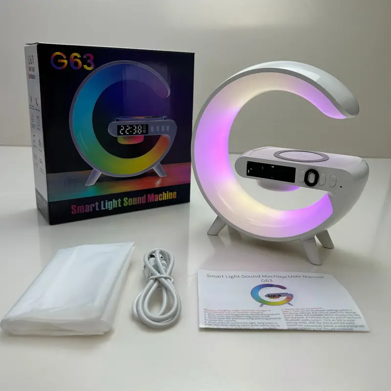 Réveil Bluetooth avec Chargement Sans Fil G63 - Image 2