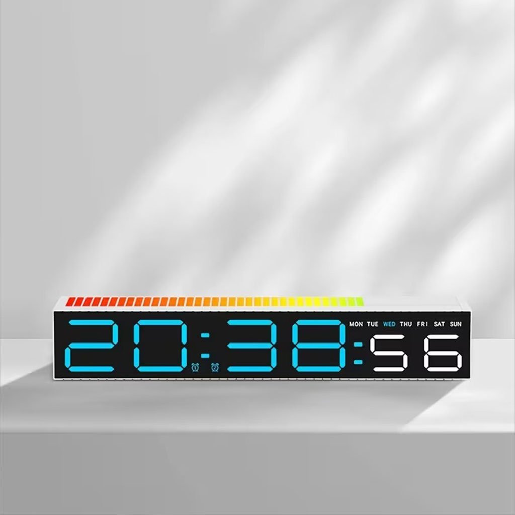 Horloge Numérique LED Intelligente – Effets Lumineux Interactifs & Affichage Multifonction - Image 4