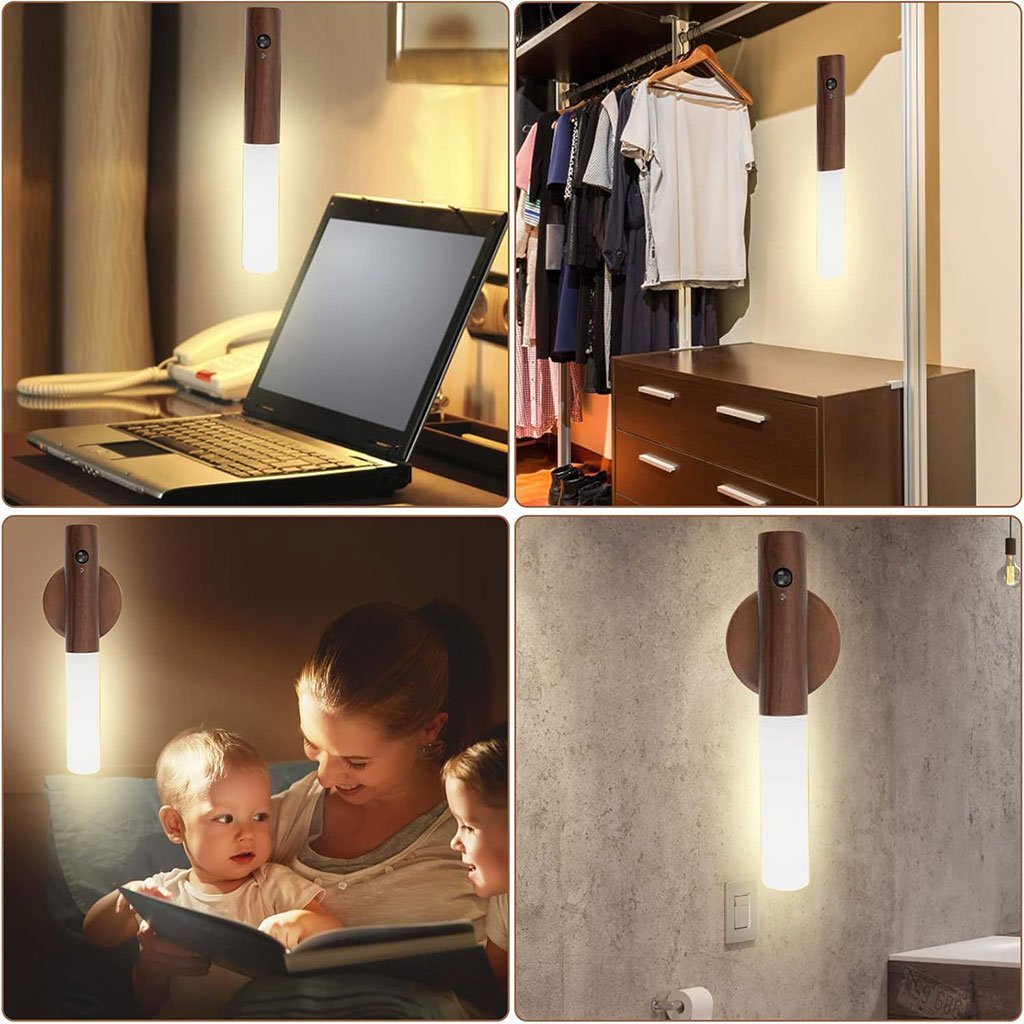 Pack 2 Appliques Murales Magnétiques à Détecteur de Mouvement – Éclairage Intelligent et Élégant - Image 4