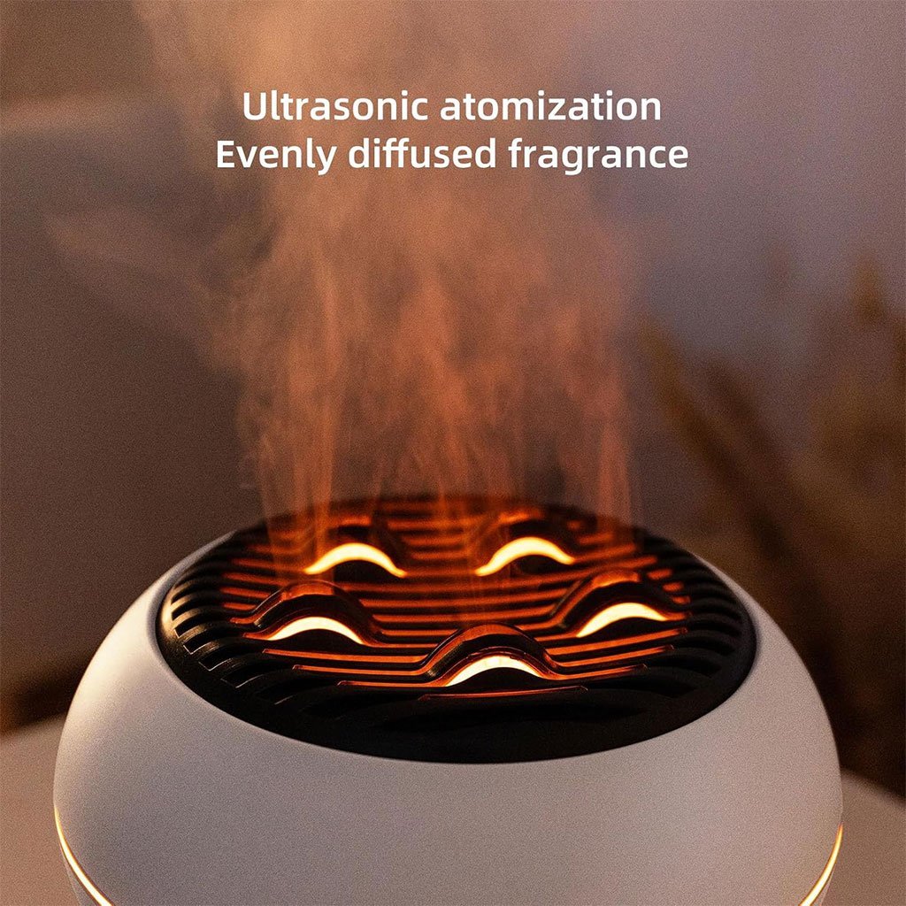 Diffuseur d’huiles essentielles ultrasonique 350 ml avec télécommande et lumières - Image 2