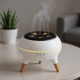 Diffuseur d’huiles essentielles ultrasonique 350 ml avec télécommande et lumières