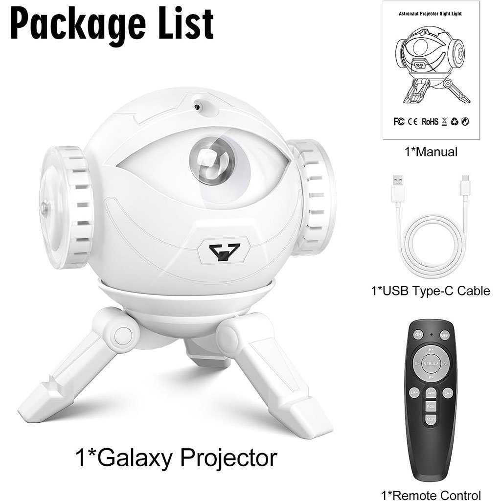Projecteur Astronaute Nocturne réglable à 360°avec télécommande - Image 6