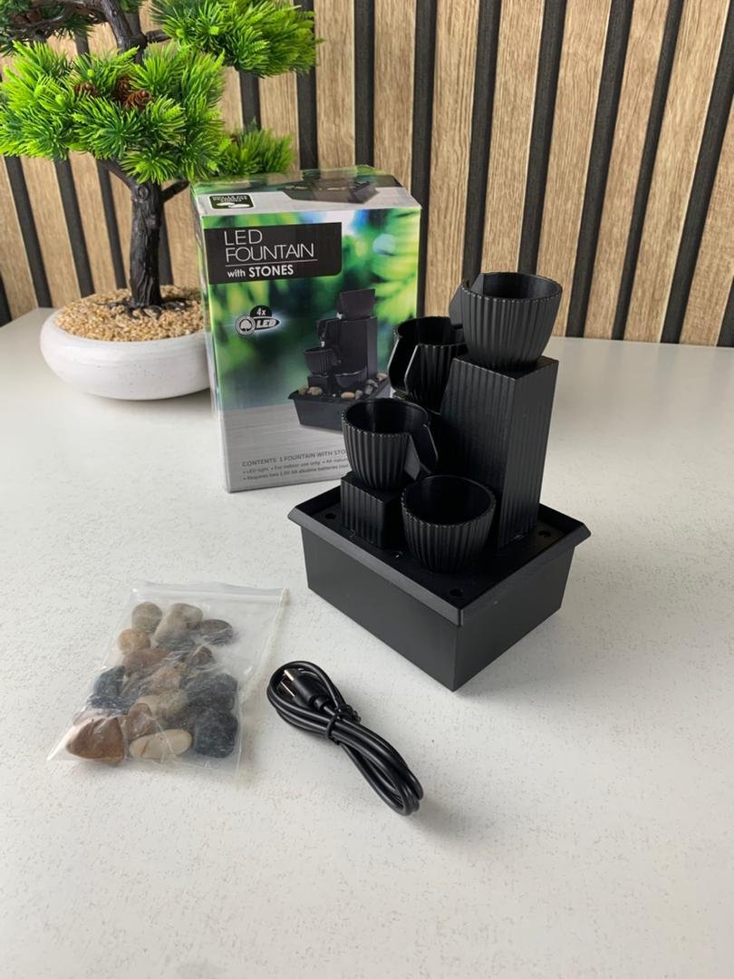 Fontaine à eau cascade LED USB V5 – Élégance Zen & Ambiance Apaisante - Image 6