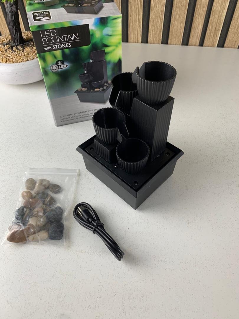 Fontaine à eau cascade LED USB V5 – Élégance Zen & Ambiance Apaisante - Image 8