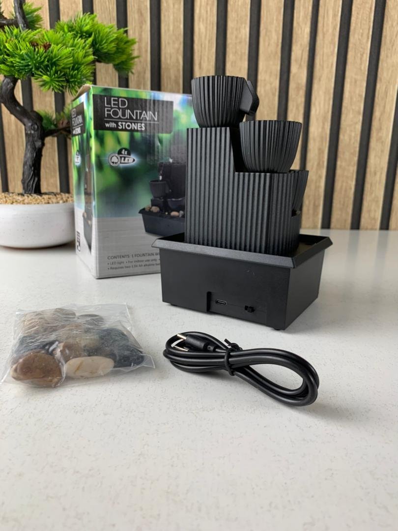 Fontaine à eau cascade LED USB V5 – Élégance Zen & Ambiance Apaisante - Image 7