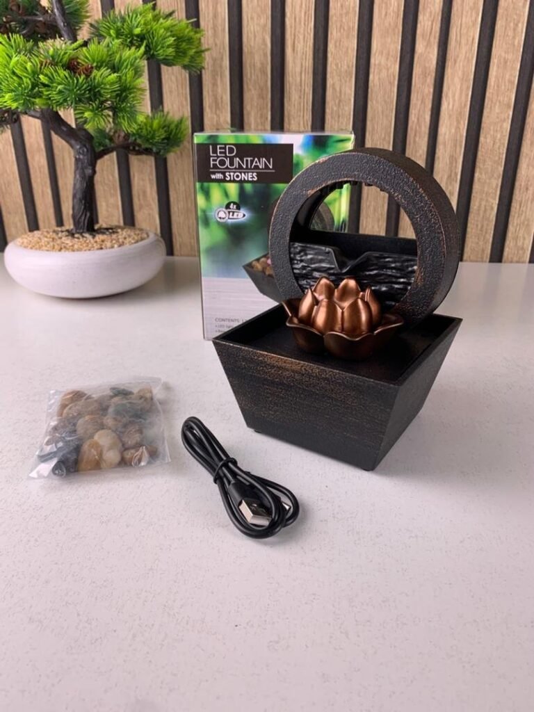 Fontaine d’Eau Décorative USB – Élégance Zen & Relaxation Instantanée