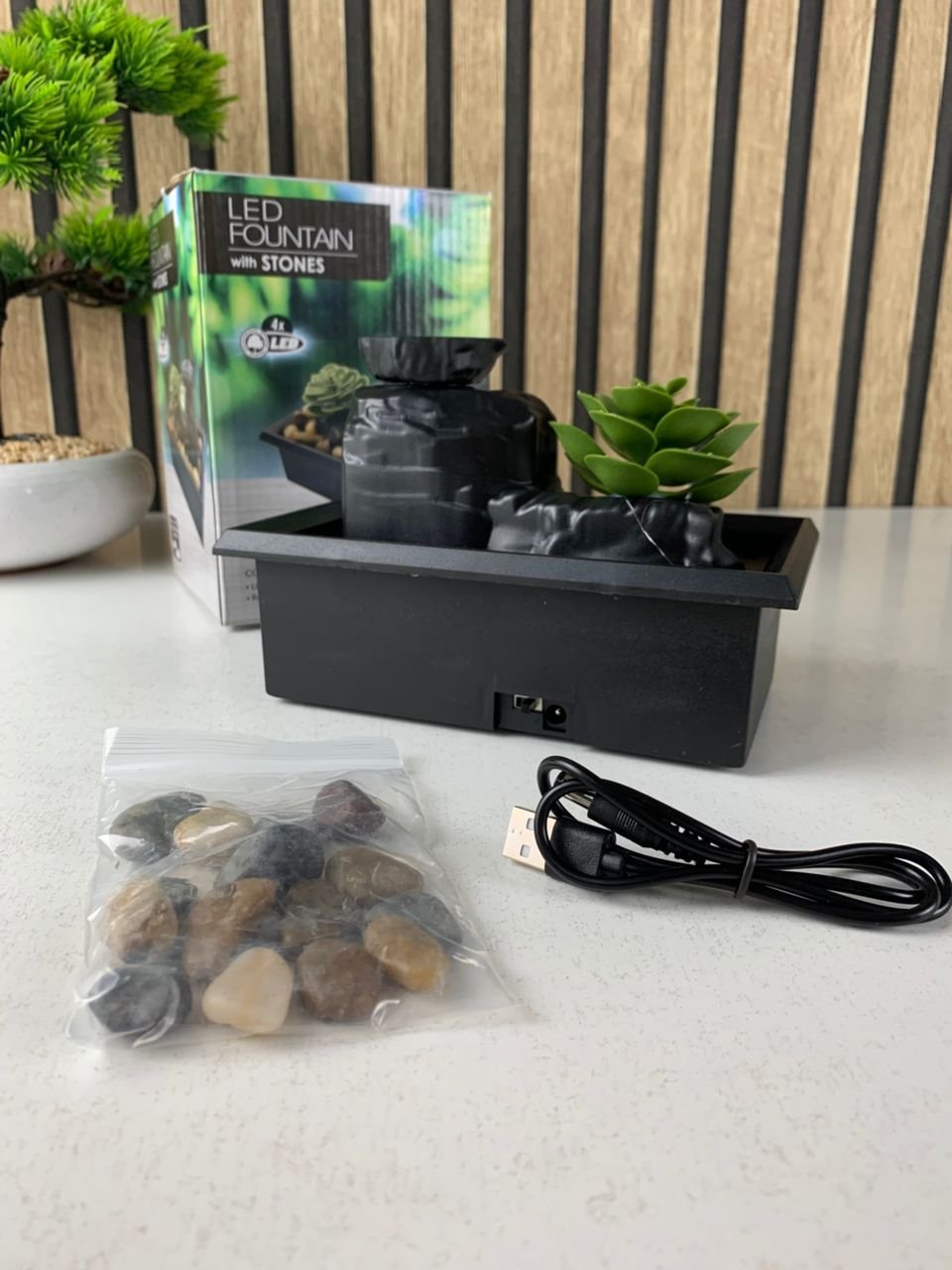 Fontaine d’Intérieur USB Anti-Stress – Décoration Zen & Relaxation Instantanée - Image 6