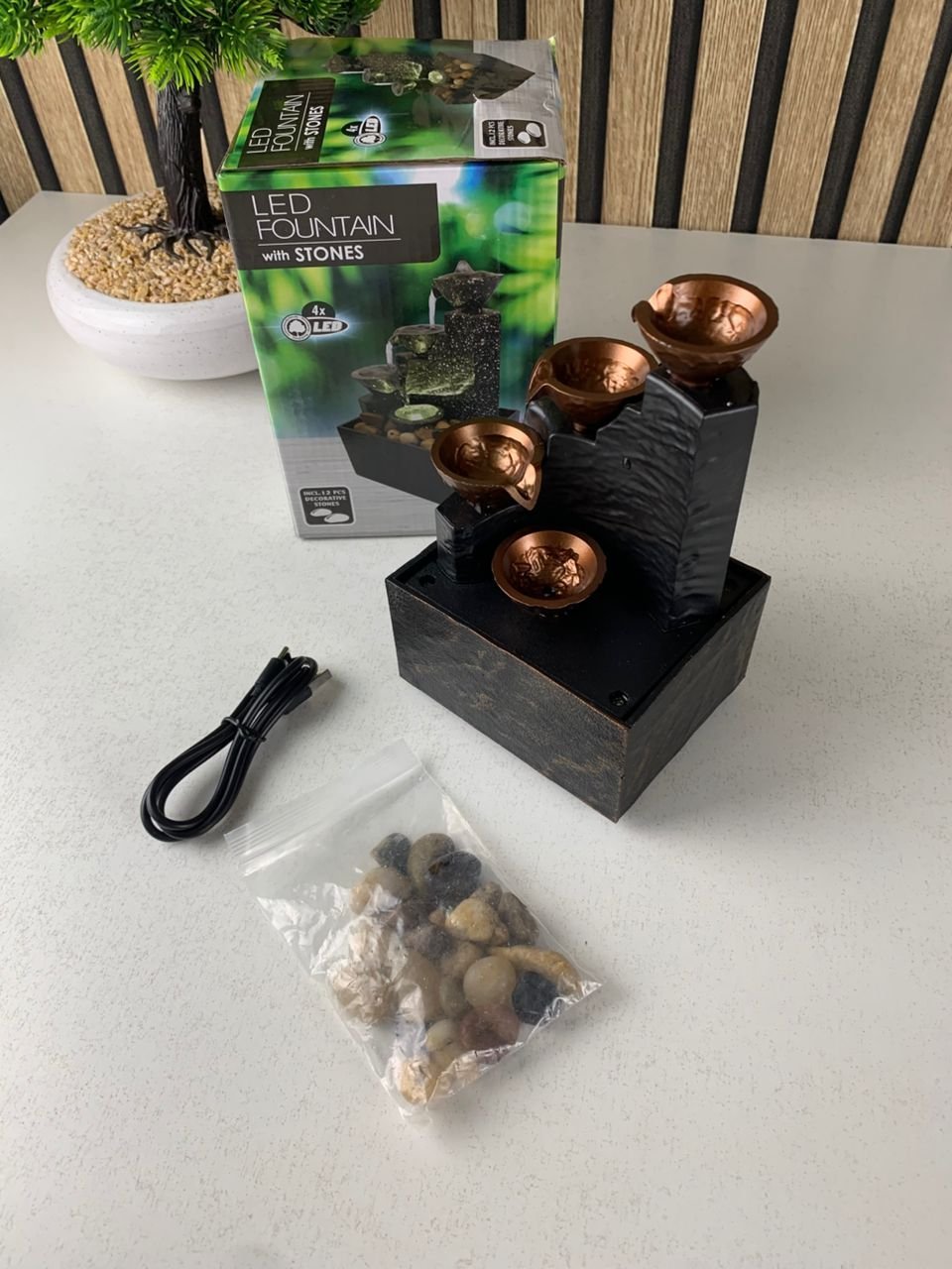 Fontaine d’Intérieur USB Compacte – Élégance Zen & Ambiance Relaxante - Image 7