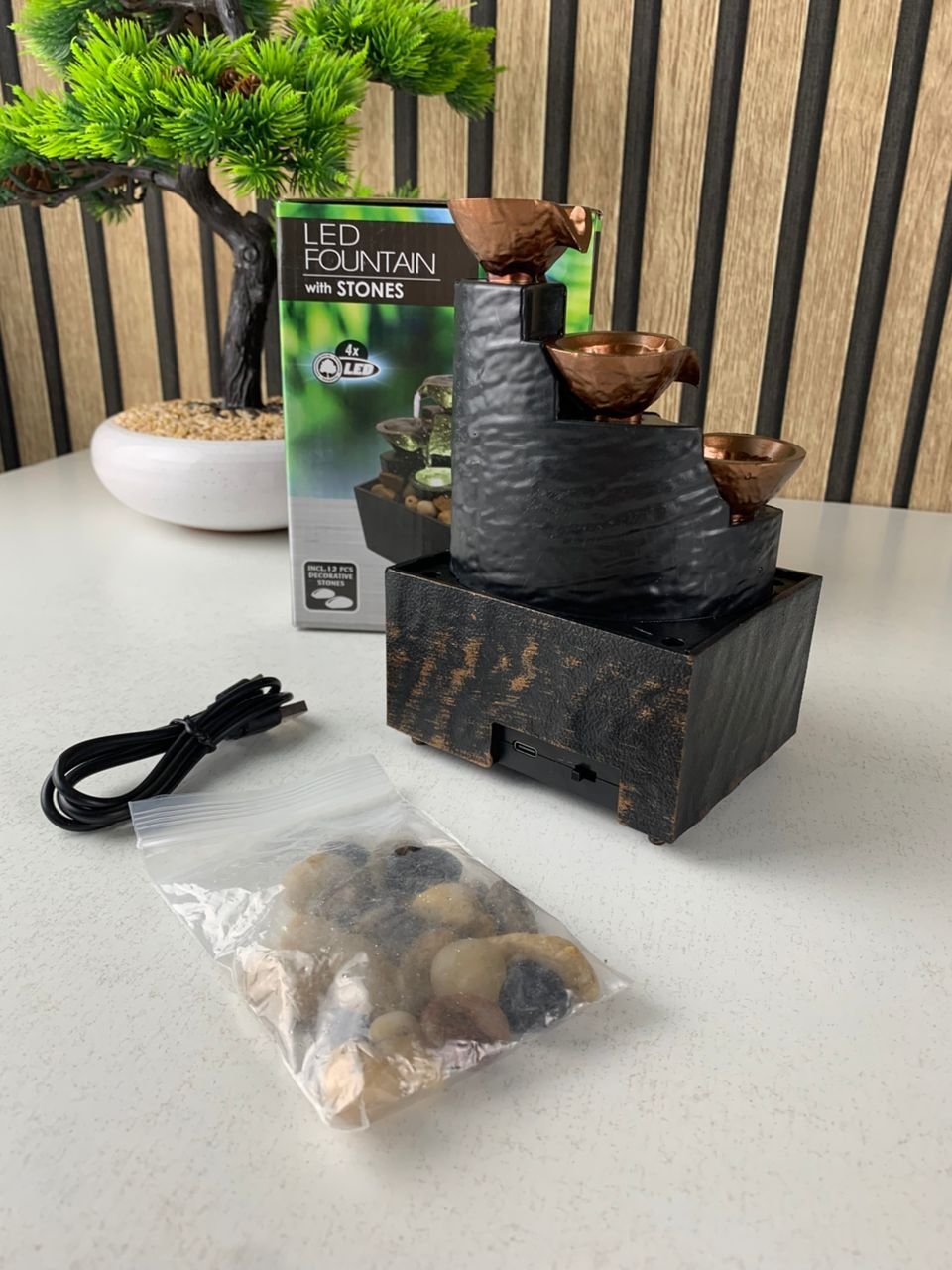 Fontaine d’Intérieur USB Compacte – Élégance Zen & Ambiance Relaxante - Image 6