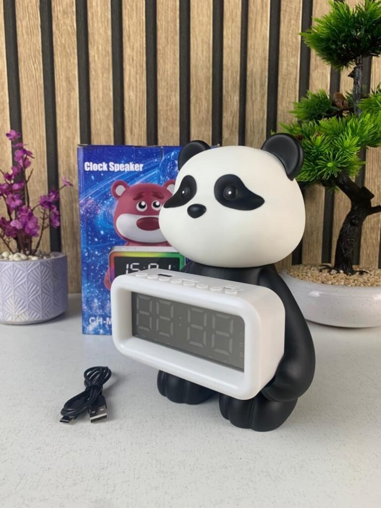 Enceinte Bluetooth Panda et Réveil Numérique RGB CH-M53 – Douceur, musique et lumière en un seul compagnon