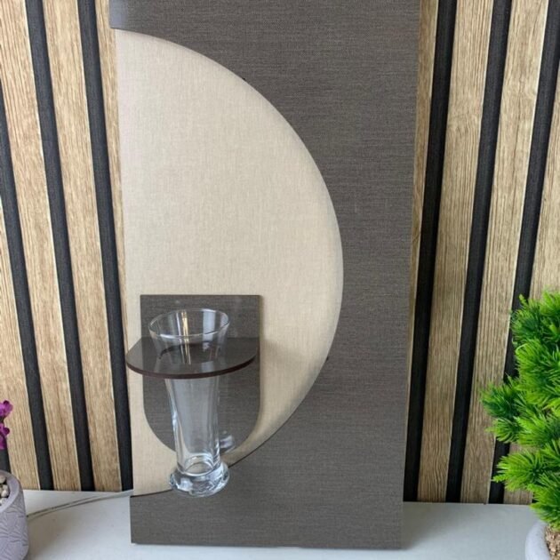 Panneau mural décoratif avec éclairage LED design moderne en bois V4 – L’art de la nature illuminée