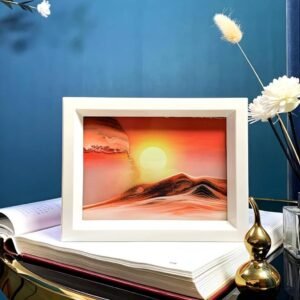 Tableau Sablier Dynamique - Décoration Relaxante et Artistique