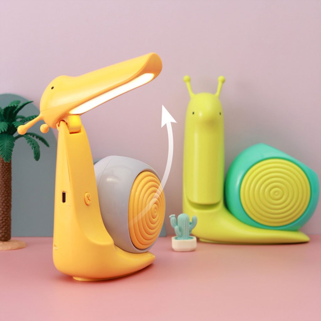 Lampe Bureau LED Escargot Mignon avec Porte-Stylo Intégré - Image 3