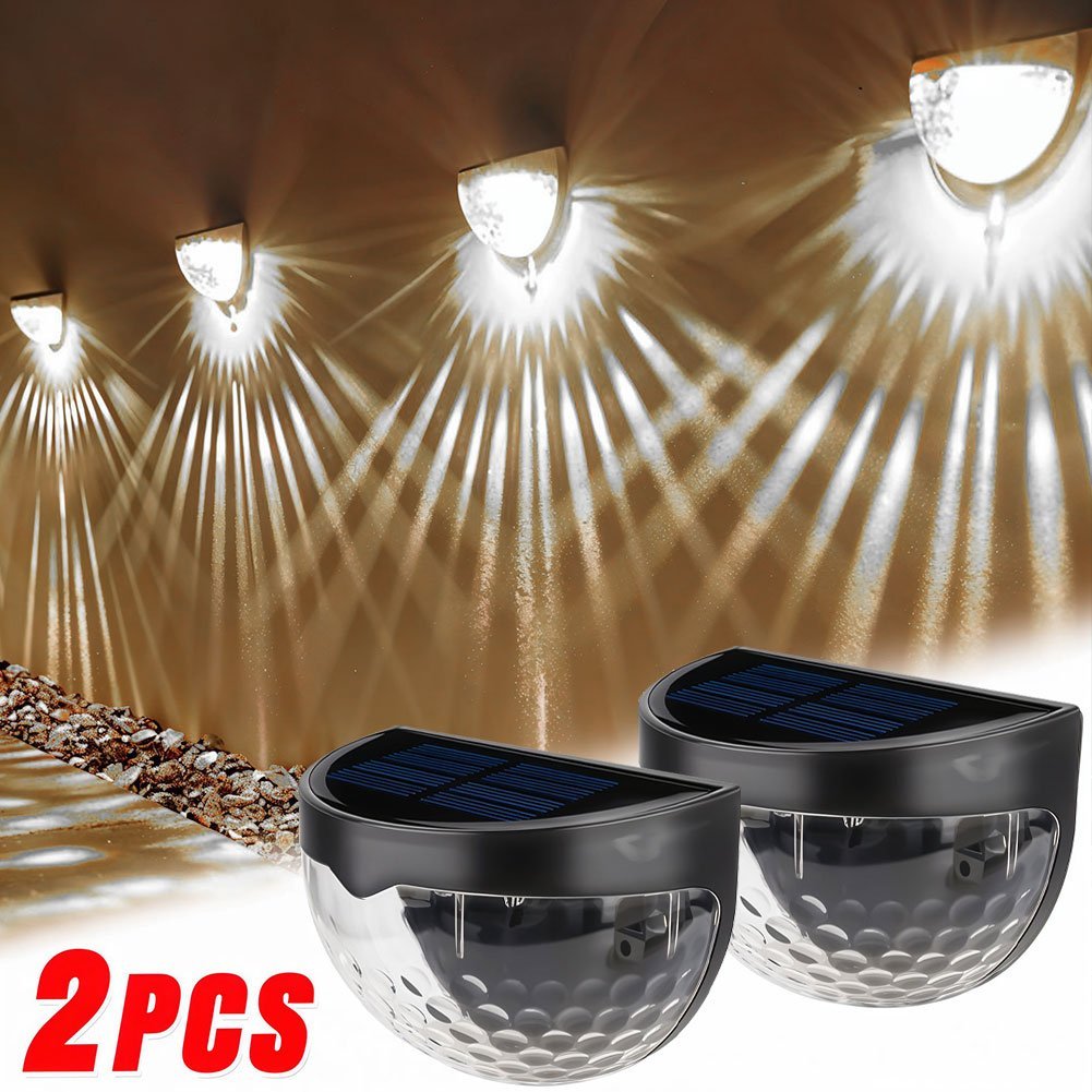 Pack 2 Lampes Solaires Murales IP65 – Éclairage Extérieur Solaire Étanche