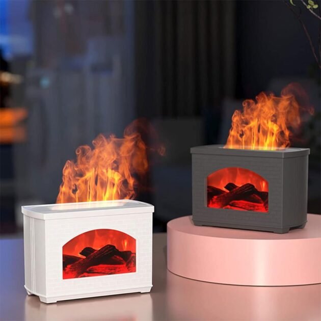 Humidificateur à Flamme 270ml - Effet de Flamme Réaliste