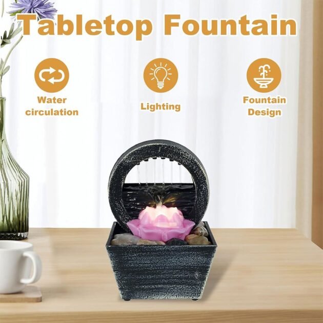 Fontaine d’Eau Décorative USB – Élégance Zen & Relaxation Instantanée