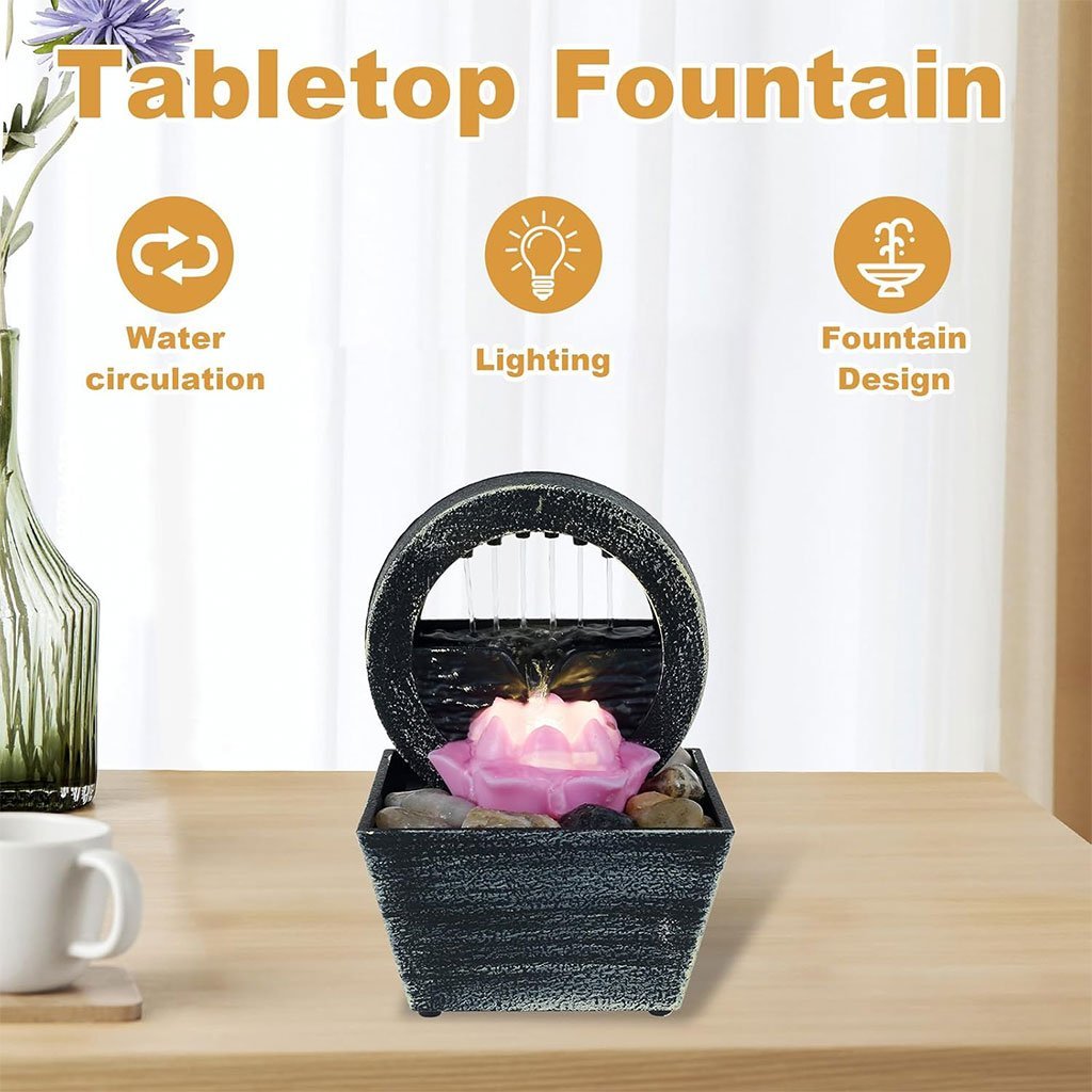 Fontaine d’Eau Décorative USB – Élégance Zen & Relaxation Instantanée - Image 2