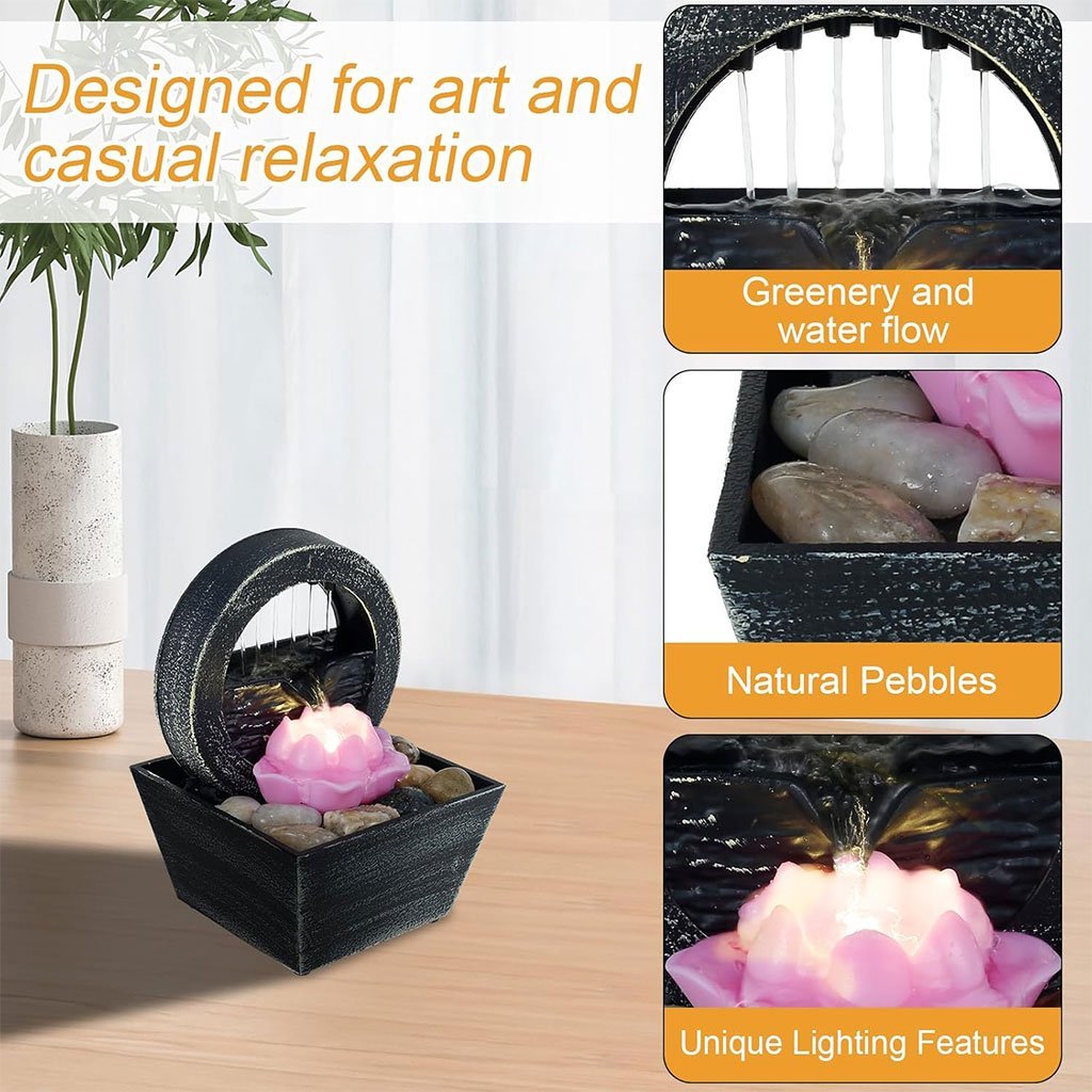 Fontaine d’Eau Décorative USB – Élégance Zen & Relaxation Instantanée - Image 3