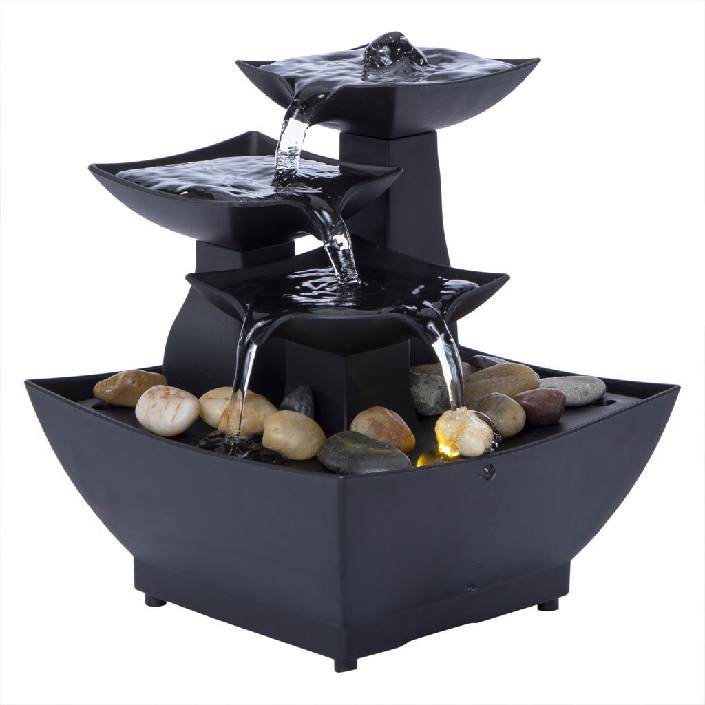 Fontaine à eau cascade LED USB V4 – Ambiance Zen, Élégance & Énergie Positive - Image 4