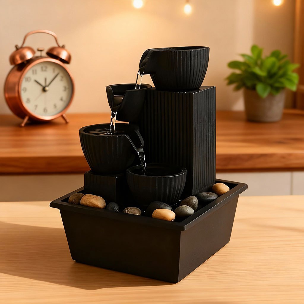 Fontaine à eau cascade LED USB V5 – Élégance Zen & Ambiance Apaisante - Image 5