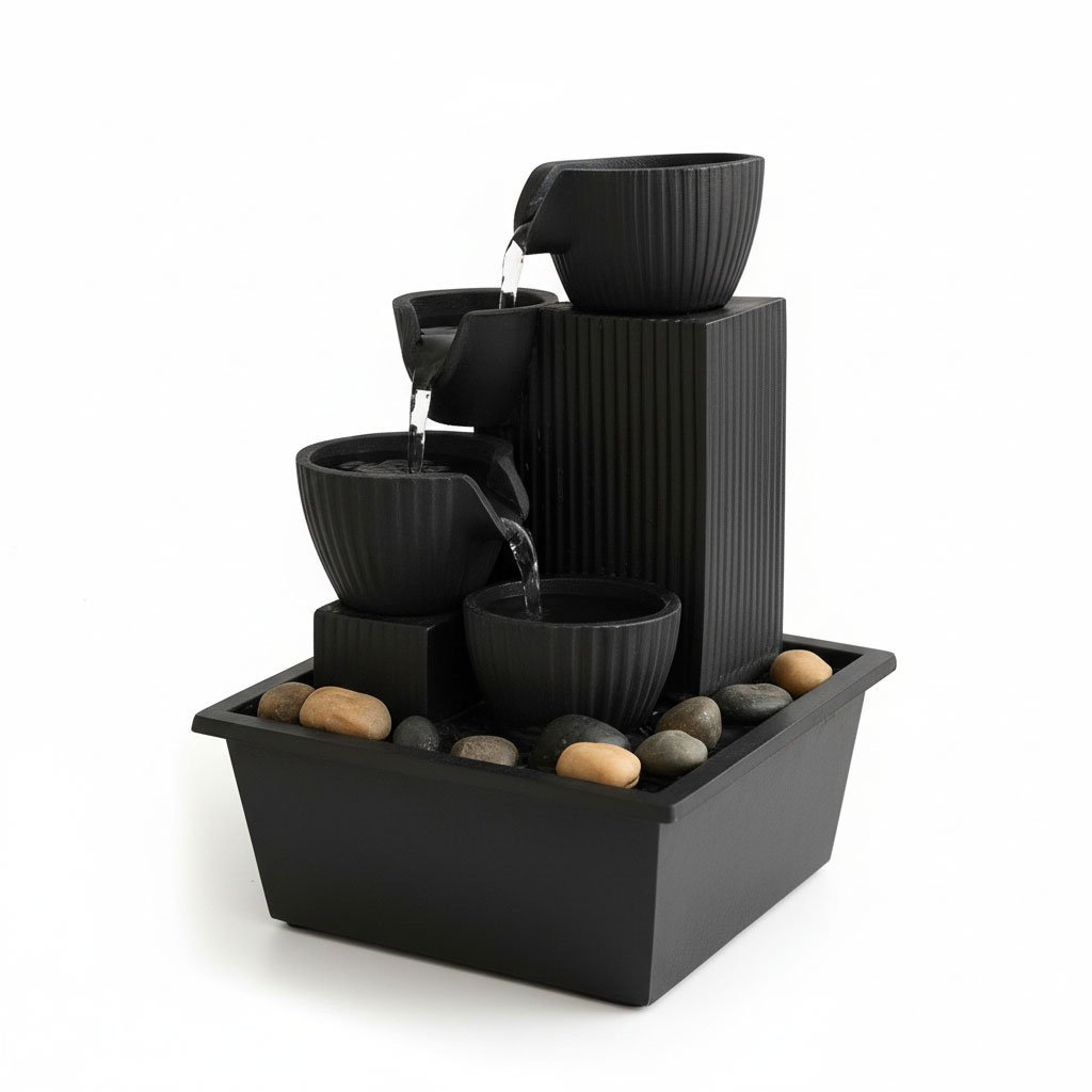 Fontaine à eau cascade LED USB V5 – Élégance Zen & Ambiance Apaisante - Image 2