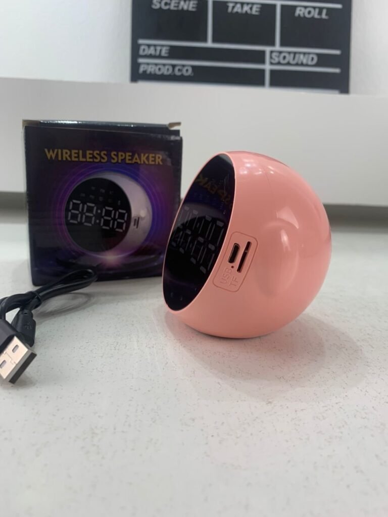 Haut-Parleur Bluetooth et Réveil de Bureau LED Numérique – Enceinte Bluetooth