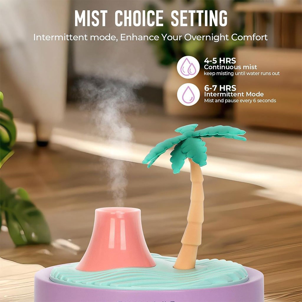 Humidificateur Portable Paysage Tropical – Brume et Décoration - Image 4