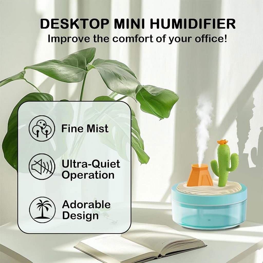 Humidificateur Portable Paysage Tropical – Brume et Décoration - Image 3