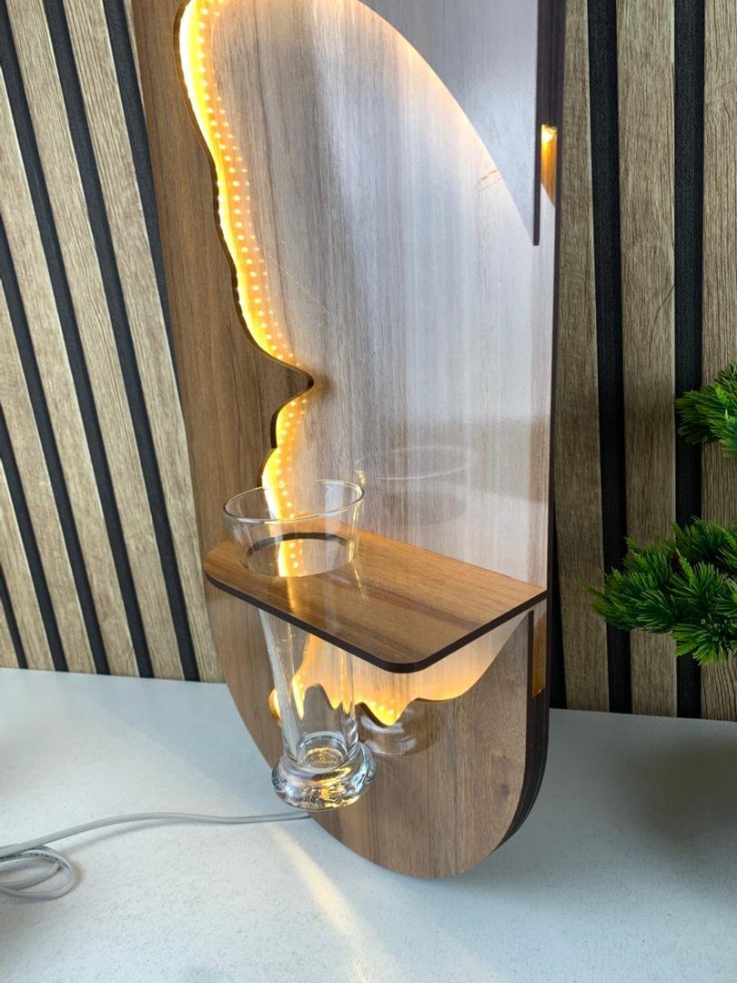 Tableau Mural Lumineux Bois Naturel – Élégance, lumière et nature dans votre intérieur - Image 4