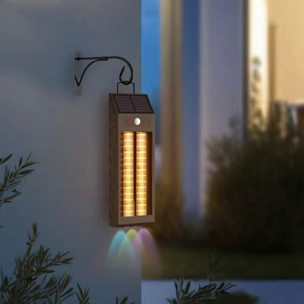 Lanterne Murale Solaire avec Lumières Colorées & Détecteur de Mouvements - Image 3