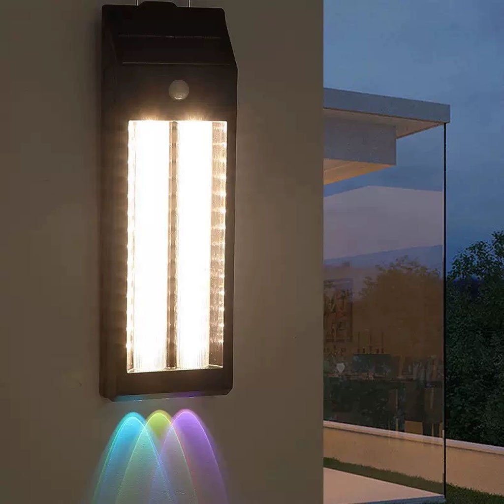 Lanterne Murale Solaire avec Lumières Colorées & Détecteur de Mouvements - Image 4