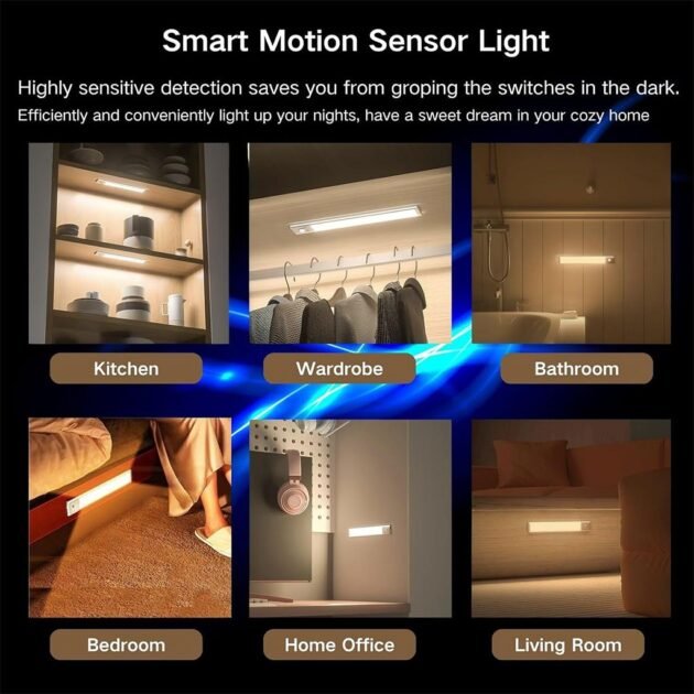 Lampe LED Rechargeable Détecteur Mouvement 3 Modes HY-2012