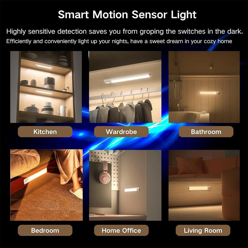 Lampe LED Rechargeable Détecteur Mouvement 3 Modes HY-2012 - Image 2