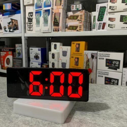 Réveil Miroir Rectangulaire à Affichage LED Numérique - Image 4