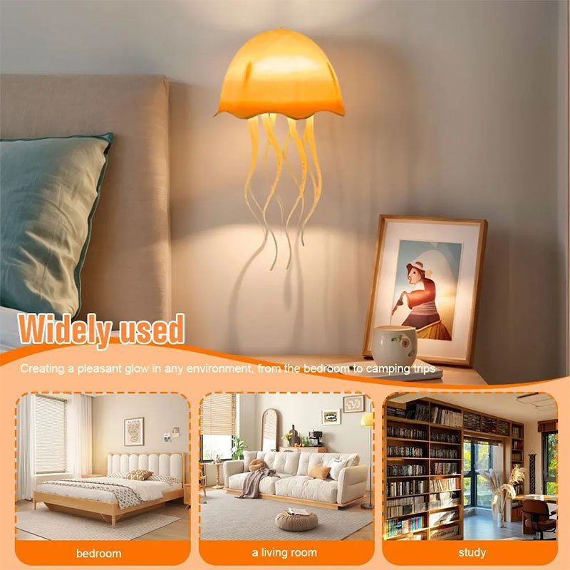 Veilleuse Lampes Méduse rechargeable avec capteur tactile – ambiance marine - Image 3