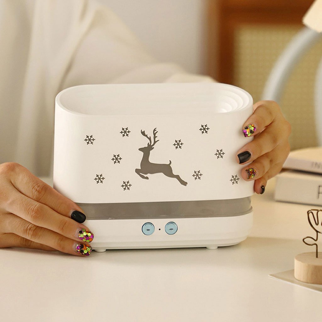 Humidificateur et Diffuseur d’Huiles Essentielles Effet Flamme LED 300ml - Image 2